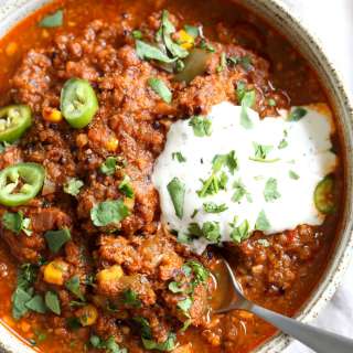 Instant Pot Vegan Enchilada Soup - Stovetop Option