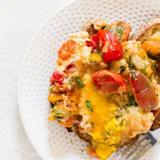 Bruschetta Baked Eggs