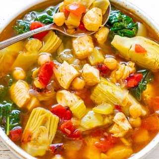 30-Minute Mediterranean Chicken Soup