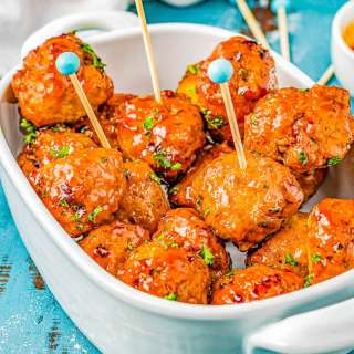 Air Fryer Firecracker Chicken Meatballs