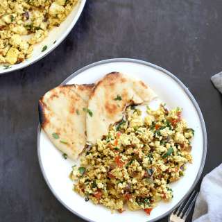 Tofu Bhurji Vegan Bhurji