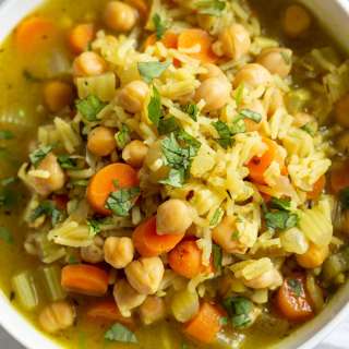 Vegan Chickpea Rice Soup