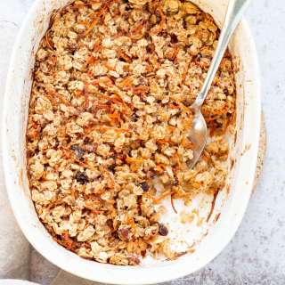 Vegan Carrot Cake Baked Oatmeal
