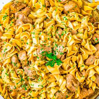 Slow Cooker Beef Stroganoff