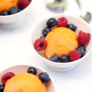 Papaya Lime Sorbet
