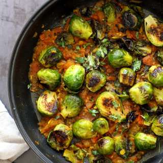 Curried Caramelized Brussels Sprouts