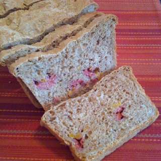 Mango and Raspberry Wheat Bread!