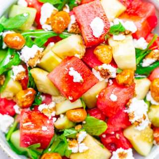 Balsamic Watermelon Cucumber Salad
