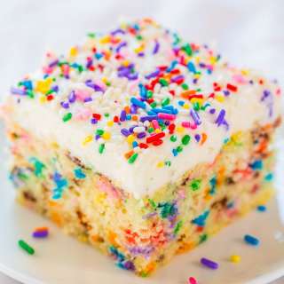 Homemade Funfetti Cake with Vanilla Buttercream