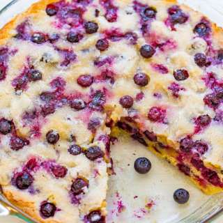 Crustless Blueberry Pie