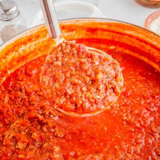 Quick Ground Chicken Bolognese Sauce