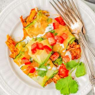 Zucchini Chicken Enchiladas