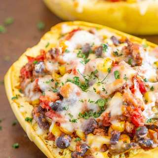 Southwest Taco Stuffed Spaghetti Squash