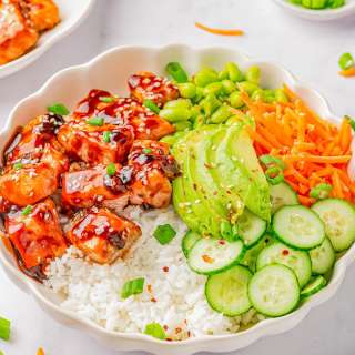 Easy Teriyaki Salmon Bowls