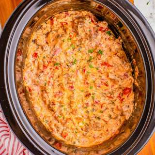 Slow Cooker Sausage Cheese Dip