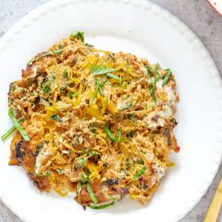 Spaghetti Squash Bake with Sundried Tomato Cream Sauce
