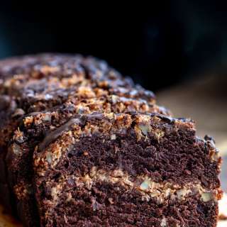 Vegan German Chocolate Cake Loaf