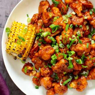 Beer Battered BBQ Cauliflower Wings