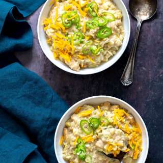 Vegan Green Chili Enchilada Soup