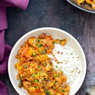 Vegan Diwani Handi Vegetables