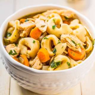 Easy 30-Minute Homemade Tortellini Chicken Noodle Soup