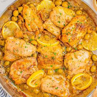 Lemon Olive Chicken Skillet