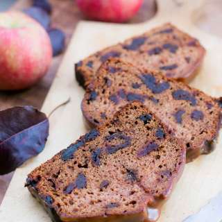 Apple Date Cake with Salted Caramel Glaze