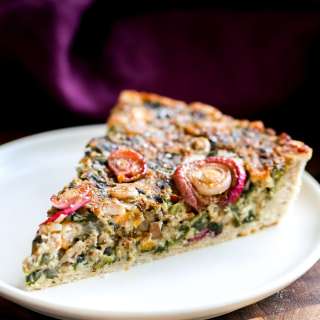 Vegan Spinach Mushroom Tart