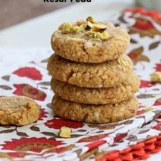 Kesar Peda - Saffron Infused Almond Cookie