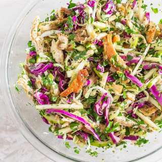 Crispy Chicken Cabbage Salad