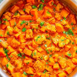 Coconut Lime Chicken and Sweet Potato Curry