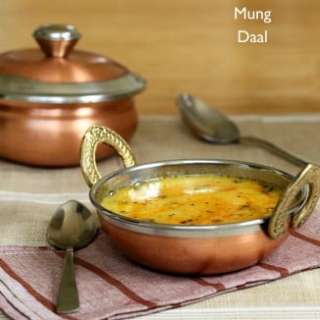 Mom's Simple Moong Dal Recipe with Garlic Chili Tadka.