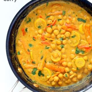 Chickpeas in Turmeric Peanut Butter Curry Recipe 1 Pot