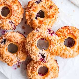 Baked Blueberry Streusel Donuts