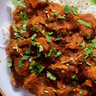 Instant Pot Kashmiri Mushroom in spiced Sun-dried tomato sauce