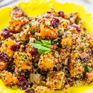Maple-Roasted Butternut Squash Quinoa Harvest Salad