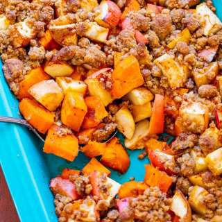 Roasted Sweet Potato and Apple Casserole