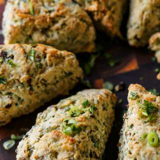 Spinach and Cheese Savory Scones