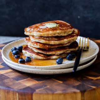 Gluten-Free Lemon Blueberry Pancakes