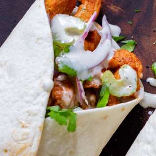 Buffalo Cajun Soy Curl Wraps