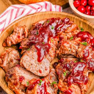 Slow Cooker Cranberry Pork Tenderloin