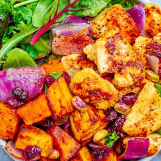 Roasted Chicken and Sweet Potato Harvest Salad