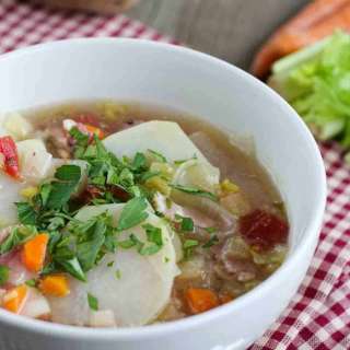 Tomato and Potato Soup with Bacon