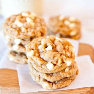 Peanut Butter White Chocolate Oatmeal Cookies