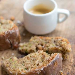 Zucchini Cake with Crunchy Lemon Glaze