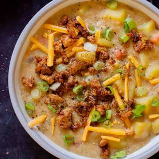 Smoky Vegan Potato Soup