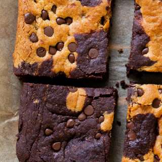 Vegan Brookie (Gluten-free Almond flour Pan Cookie)