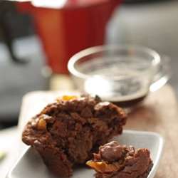 Chocolate Persimmon Muffins
