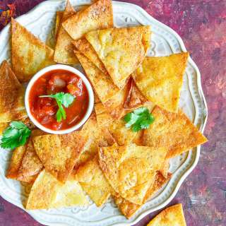 Homemade Baked Tortilla Chips