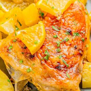 Baked Orange Chicken and Potatoes